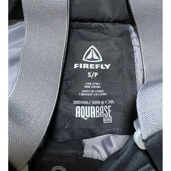 FireFly Bib Overall Youth Size S/P Aquabase Elite Kids Black Snow Ski Pants - Picture 3 of 16